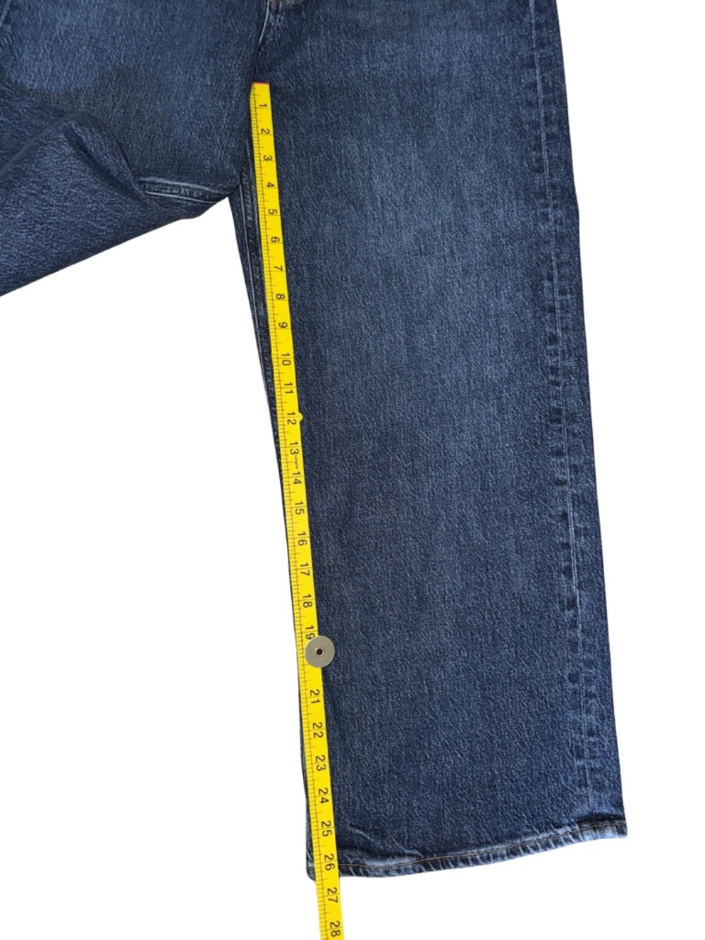Agolde REN Wide Leg Blue Denim Jeans - Picture 9 of 11
